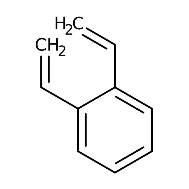 divinylbenzene, 55%, mixture of isomers, stab. with 1000ppm 4-tert-butylcatechol, thermo scientific chemicals