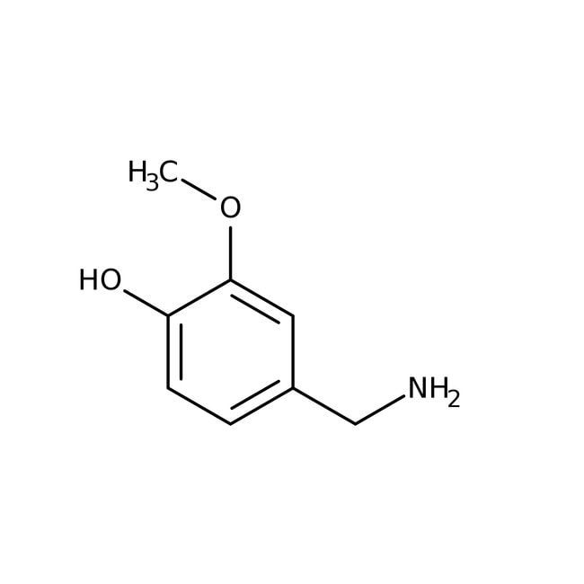 4-hydroxy-3-methoxybenzylamine hydrochloride, 98%, thermo scientific chemicals