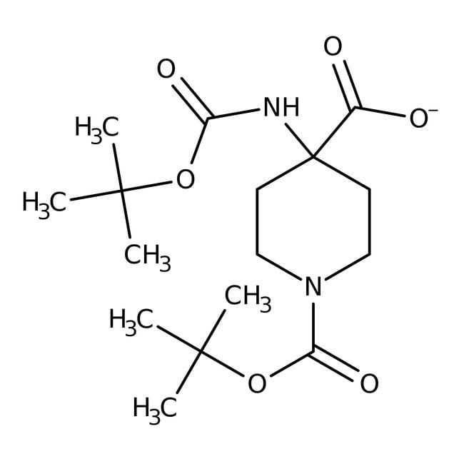 n-boc-amino-(4-n-boc-piperidinyl)carboxylic acid, 95%, thermo scientific™