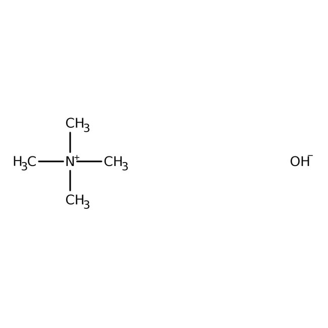 tetramethylammonium hydroxide, 25% w/w aq. soln., electronic grade, 99.9999% (metals basis), thermo scientific chemicals