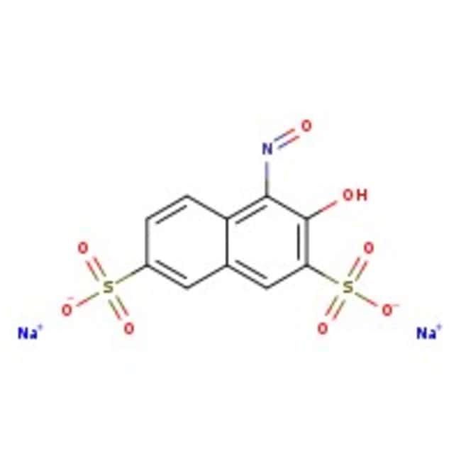 1-nitroso-2-naphthol-3,6-disulfonic acid disodium salt, 90+%, thermo scientific chemicals
