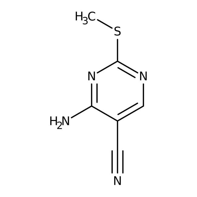 4-amino-2-(methylthio)pyrimidine-5-carbonitrile, 97%, thermo scientific™