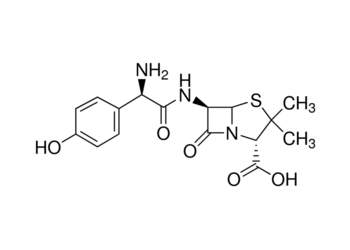 amoxicillin potency: ≥900 μg per mg