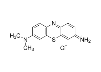 giemsa stain, used as a blood stain