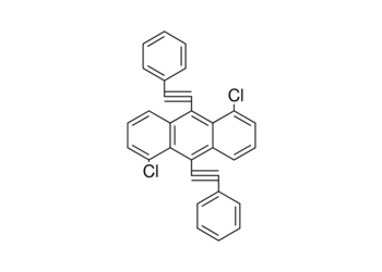 1,5-dichloro-9,10-bis-phenylethynyl-anthracene 1,5-dichloro-9,10-bis-phenylethynyl-anthracene