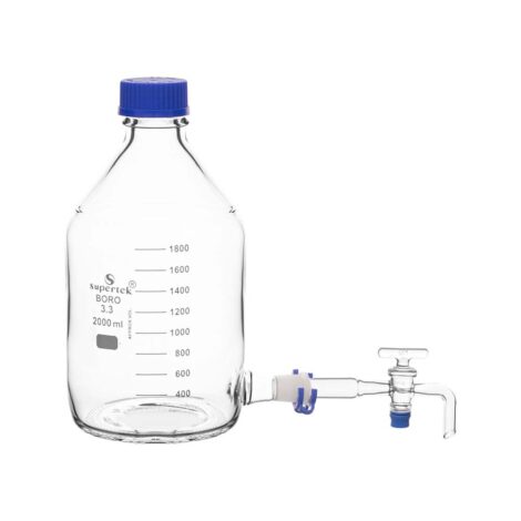 aspirator bottle gl 45 screw cap and stopcock