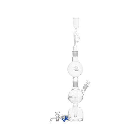 gas generator, kipp’s with ground glass joints – complete with delivery tube, thistle funnel and glass stopcock