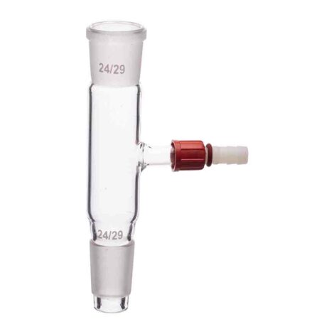 adapter, socket to cone with side arm and screw thread