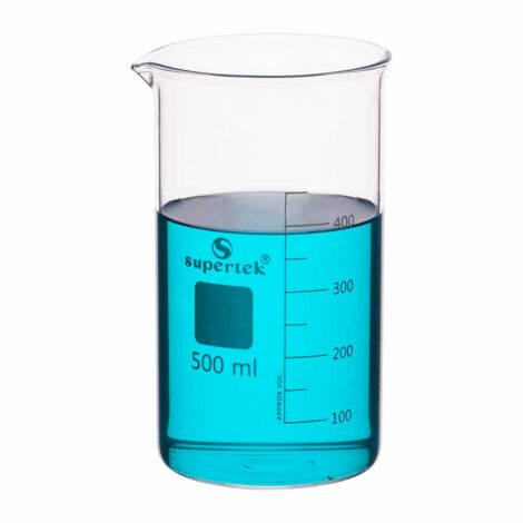 beaker, tall form, with graduation & spout