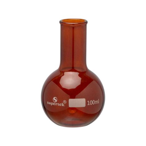 amber color flasks, boiling, flat bottom