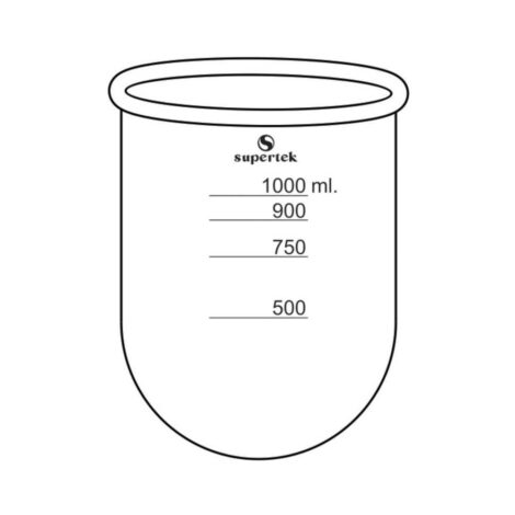 flask for dissolution apparatus, without side cut as per usp, with certificate