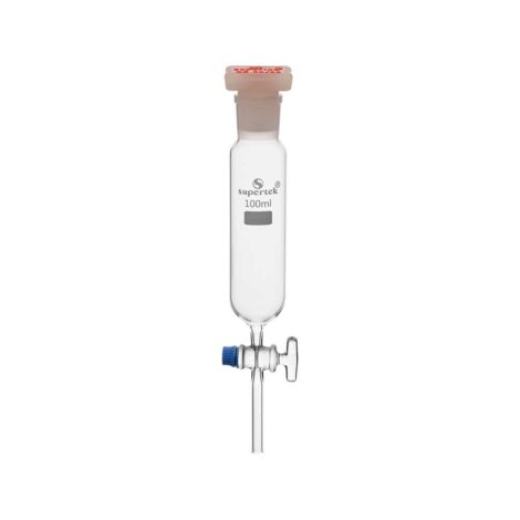 dropping funnel, cylindrical with i/c polypropylene stopper