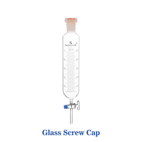 dropping funnel, cylindrical, graduated with i/c polypropylene stopper