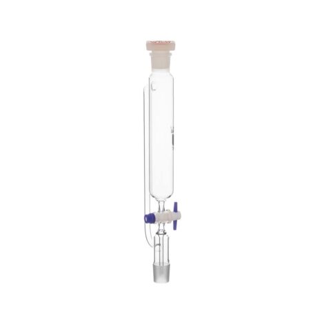 pressure equalizing funnel, cylindrical, with polypropylene stopper, stem with cone