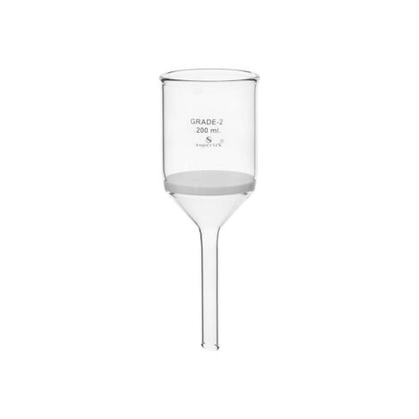 buchner funnel with sintered disc of porosity grade 1 or 2 or 3 or 4