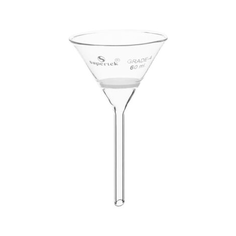 conical filter, (hirsch type) with sintered disc of porosity grade 1 or 2 or 3 or 4
