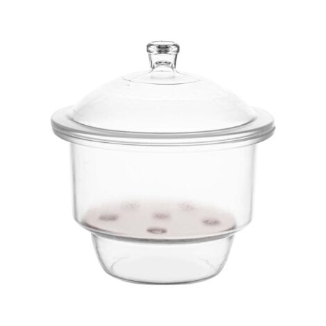 dessicator, with cover, neutral glass with porcelain plate