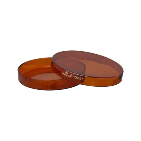 amber color petri dishes, boro3.3 glass