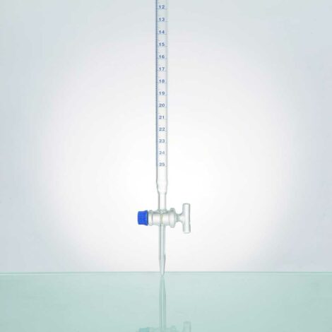 burette, with straight bore ptfe key stopcock, class b