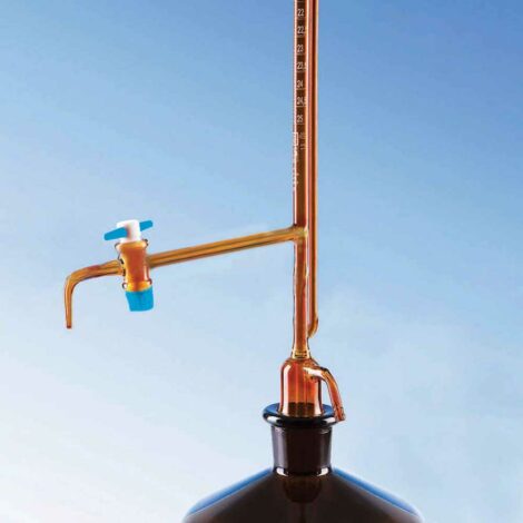 amber color burettes, automatic zero, mounted on reservoir, rubber bellow, accuracy as per class ‘b’ of is 1997 : 2008