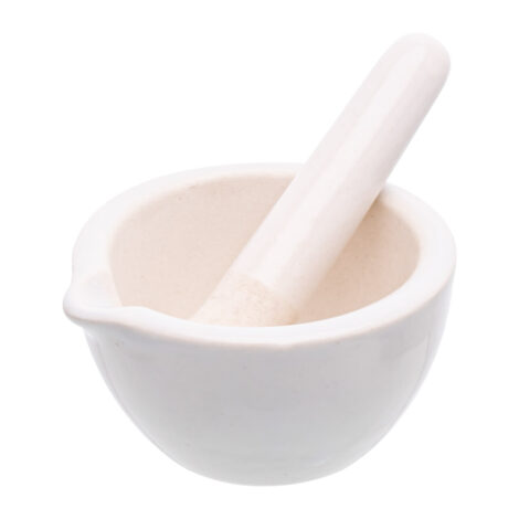 mortar & pestle, porcelain